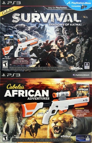 Nuovo ps3 cabela double gun - nuovo,